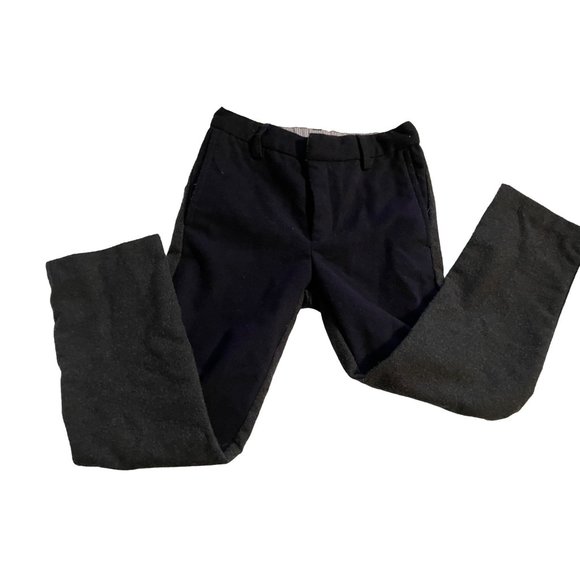 egg gray and navy flannel trousers 5